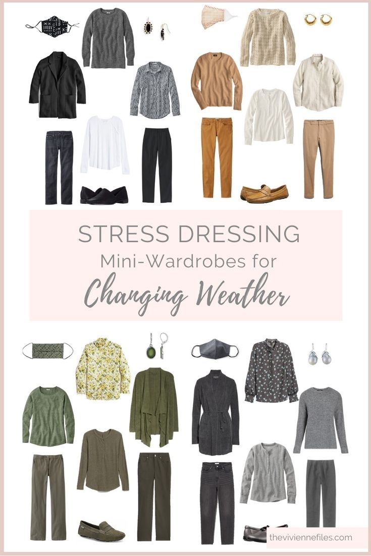 STRESS DRESSING MINI-WARDROBES FOR CHANGING SPRING WEATHER