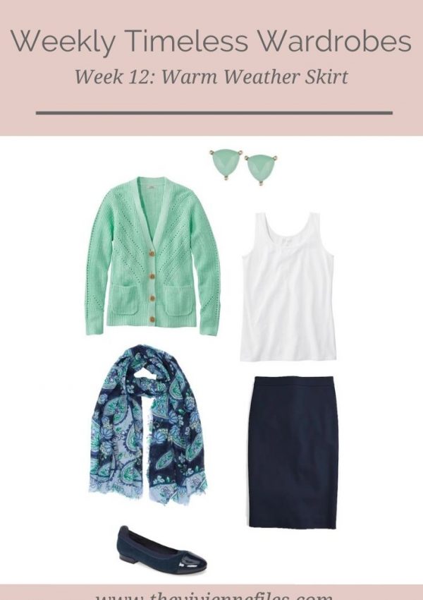 WEEKLY TIMELESS WARDROBE #12 – A WARM WEATHER SKIRT!