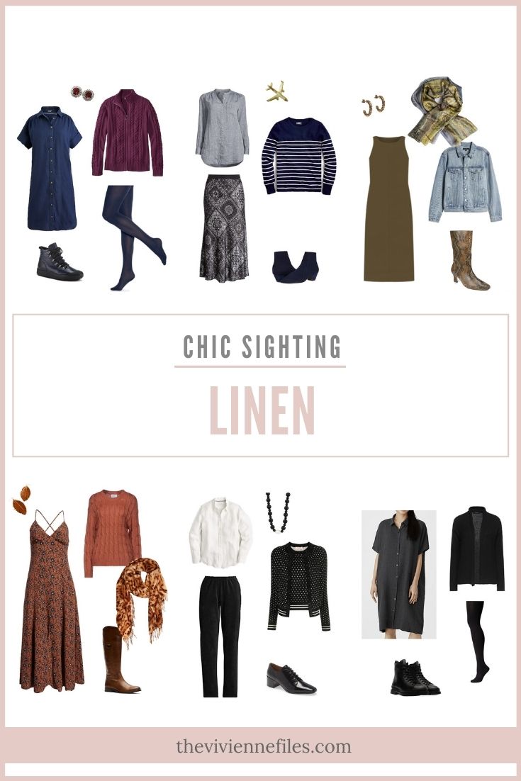 CHIC SIGHTING, AND RETHINKING THE ROLE OF LINEN IN MY WARDROBE