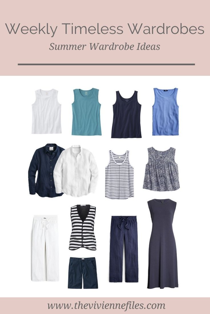 SUMMER WARDROBE IDEAS: 2 WEEKLY TIMELESS WARDROBES