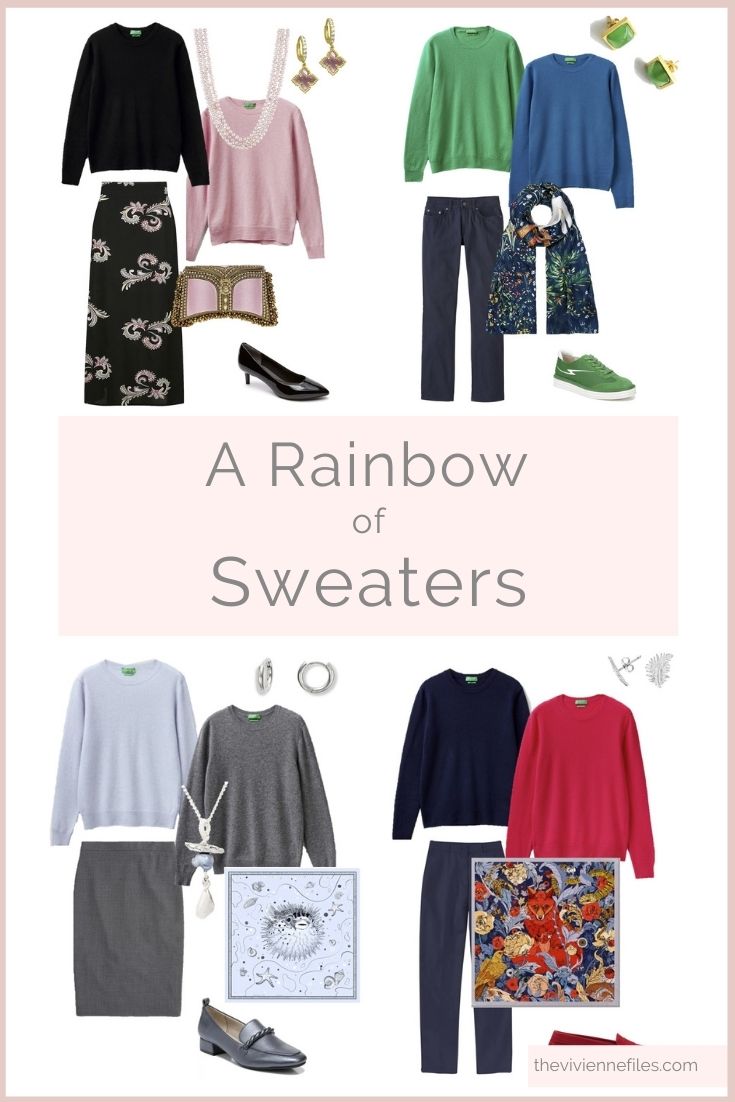 ARE YOU THINKING OF AUTUMN A RAINBOW OF SWEATERS…