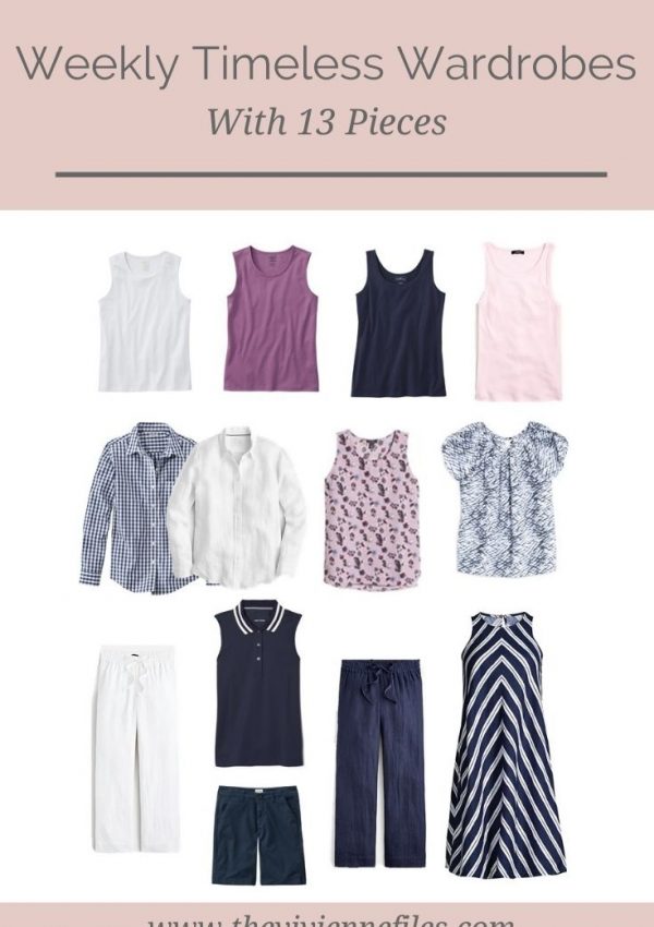 WHAT DOES A 13-PIECE WEEKLY TIMELESS WARDROBE LOOK LIKE?