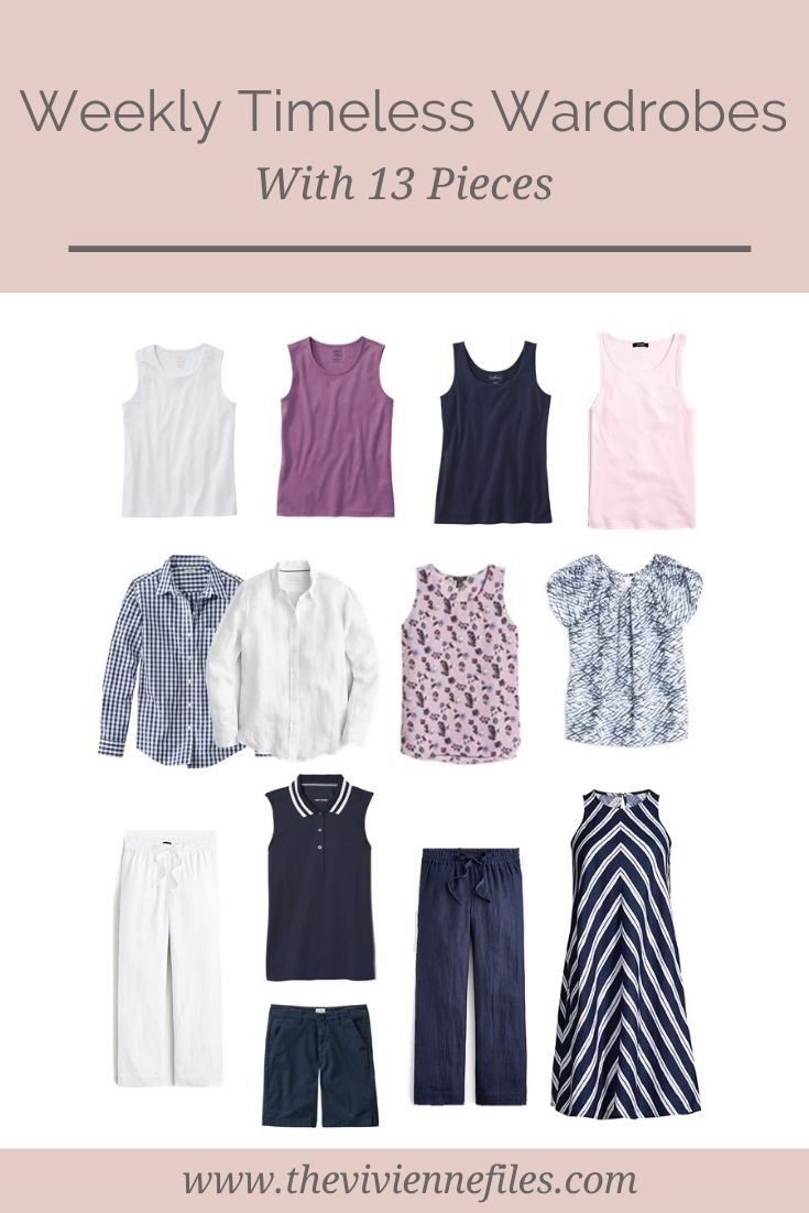 WHAT DOES A 13-PIECE WEEKLY TIMELESS WARDROBE LOOK LIKE?