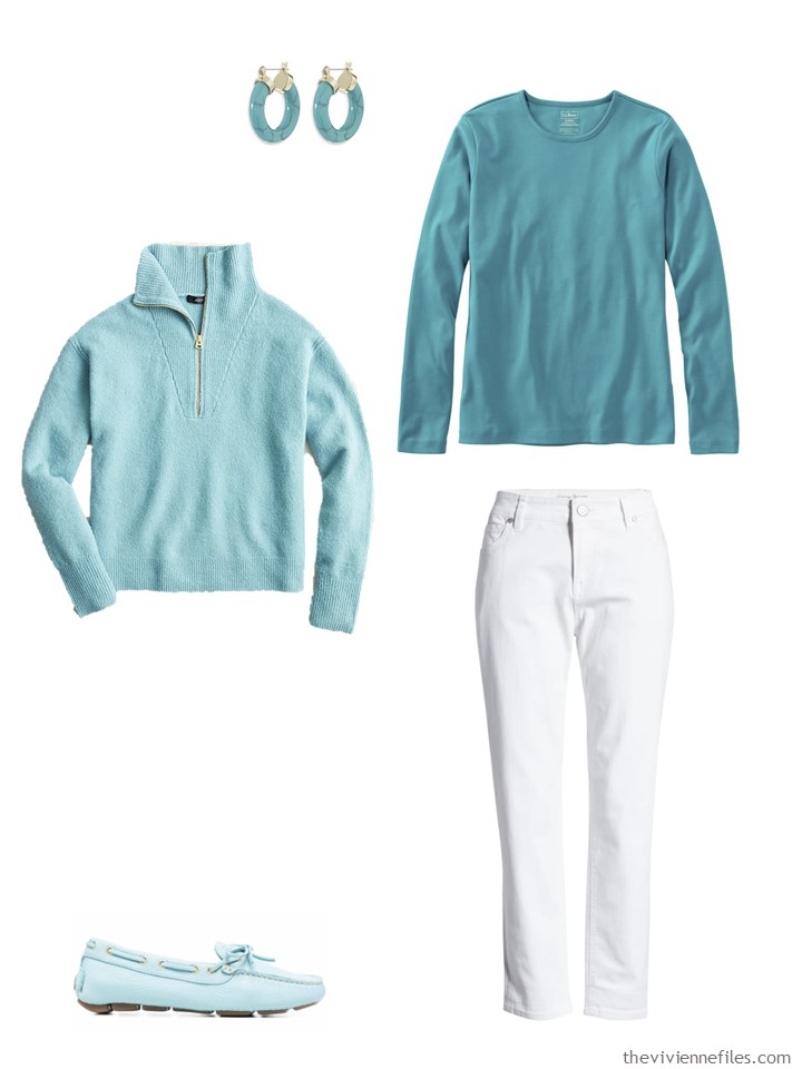 Weekly Timeless Wardrobe #29 – An Accent Color Long-Sleeved Tee Shirt ...