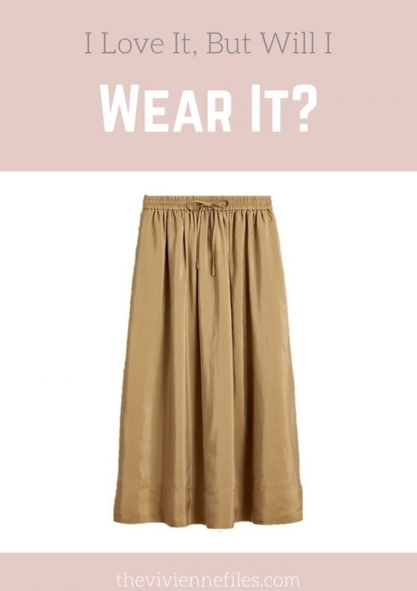 I LOVE IT, BUT WILL I WEAR IT: CAMEL SILK SKIRT