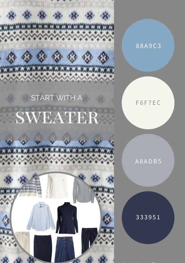 START WITH A SWEATER SAILCLOTH FAIR ISLE SWEATER FROM L.L.BEAN