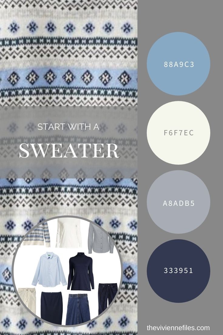START WITH A SWEATER SAILCLOTH FAIR ISLE SWEATER FROM L.L.BEAN