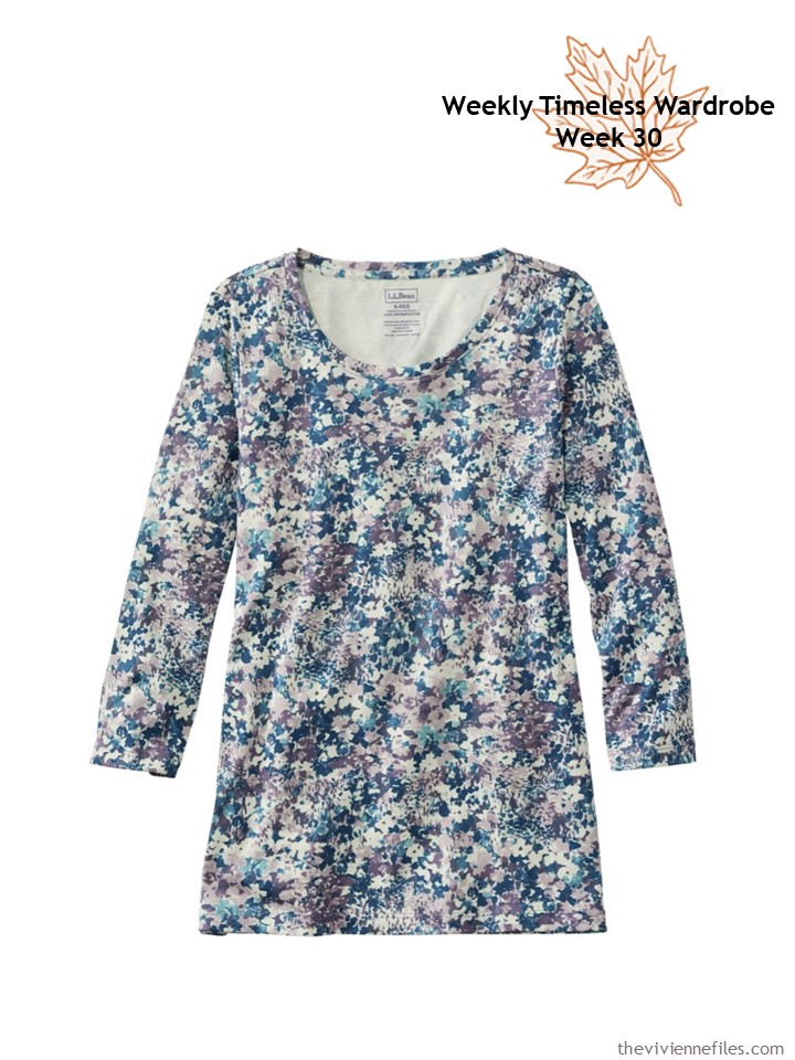 Weekly Timeless Wardrobe #30 – A Print Long-Sleeved Tee Shirt - The ...