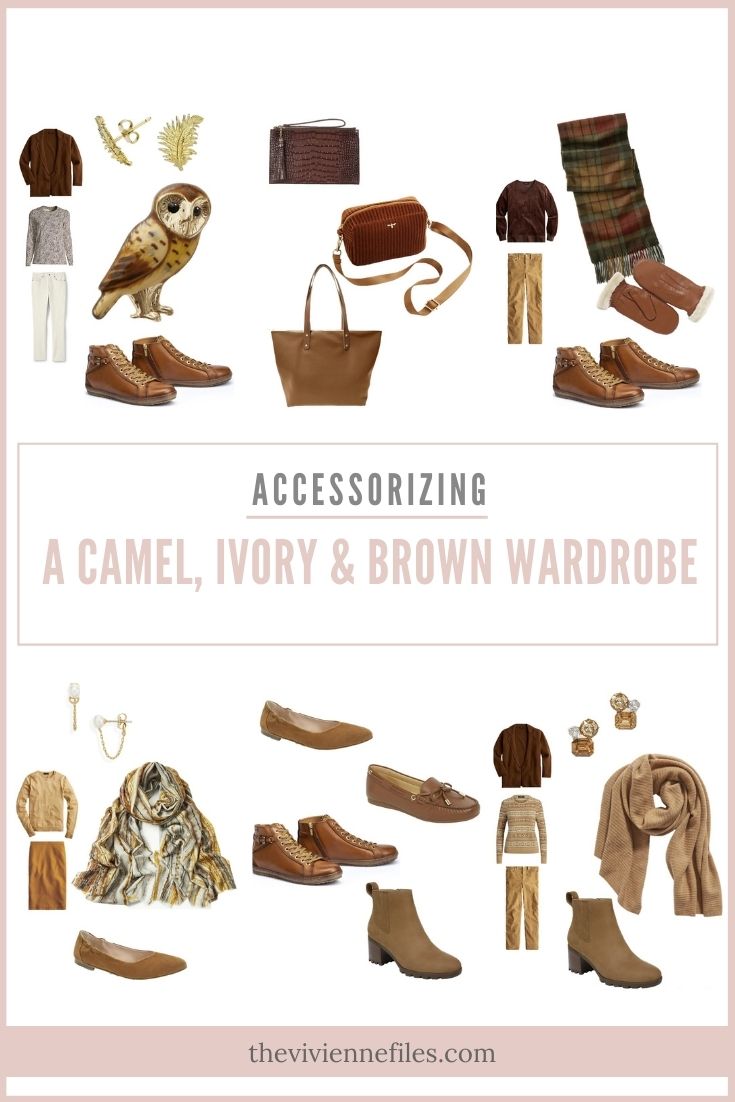 Accessorizing a Camel, Ivory and Brown Capsule Wardrobe