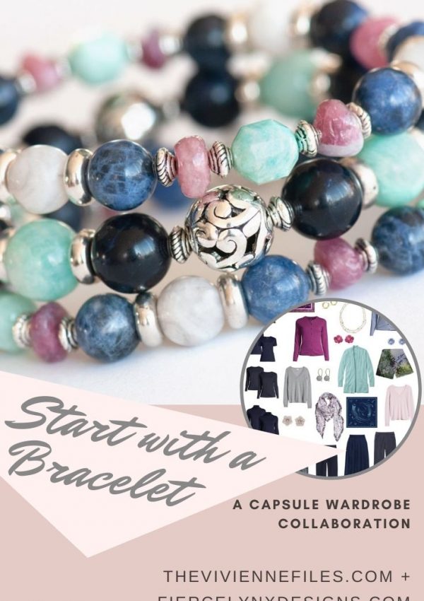 Build an all season capsule wardrobe by starting with a gemstone bracelet