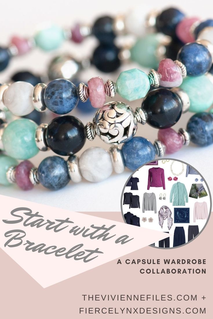 Build an all season capsule wardrobe by starting with a gemstone bracelet