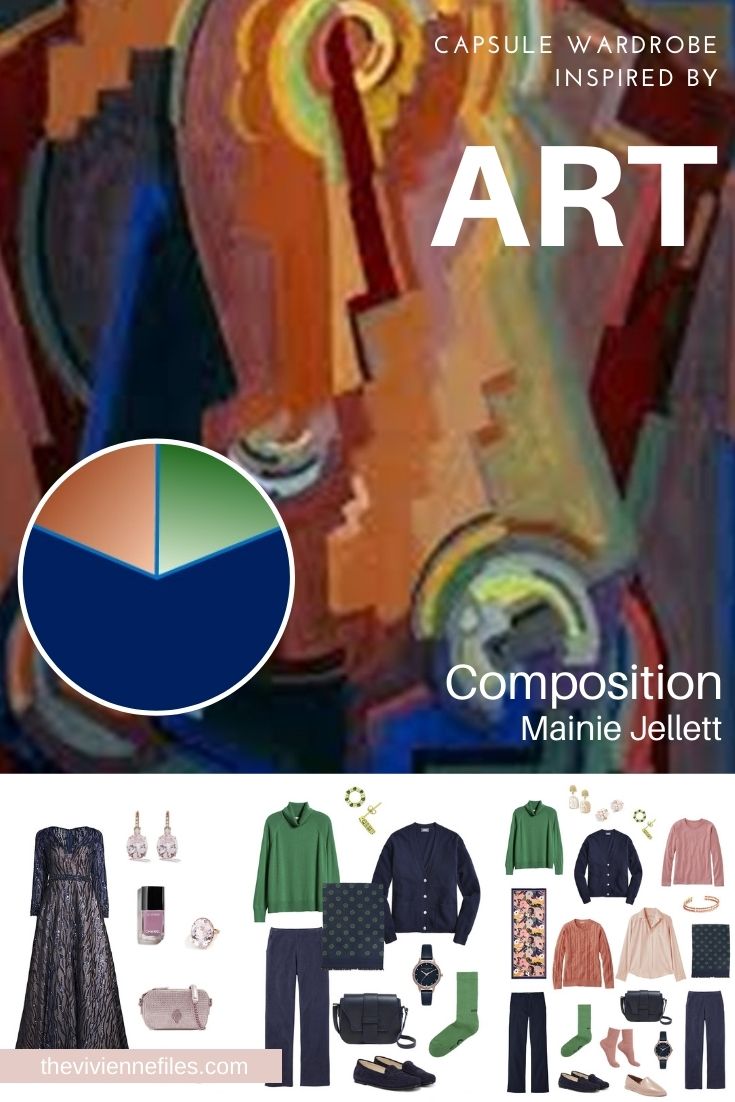 A Travel Capsule Wardrobe in 3 Moods; Start with Art Composition by Mainie Jellett