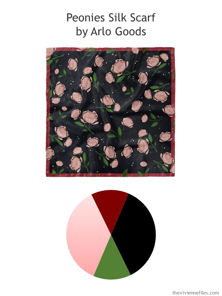 Version 2 Start with a Scarf: Peonies Silk Scarf by Arlo Goods