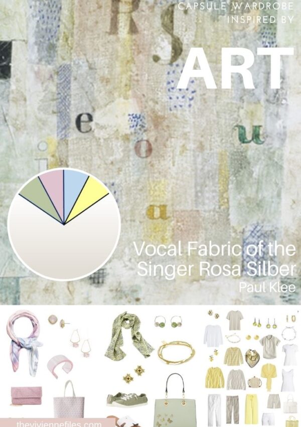 Adding Accent Accessories - Start with Art Vocal Fabric of the Singer Rosa Silber by Paul Klee