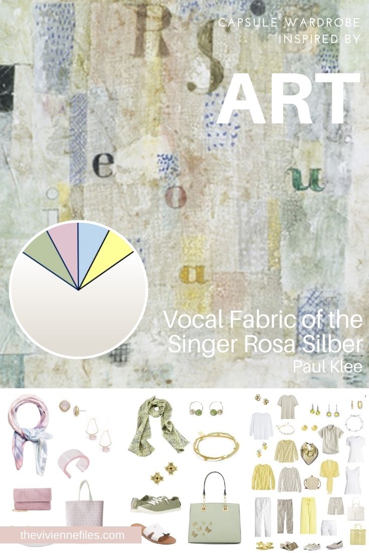 Adding Accent Accessories - Start with Art Vocal Fabric of the Singer Rosa Silber by Paul Klee