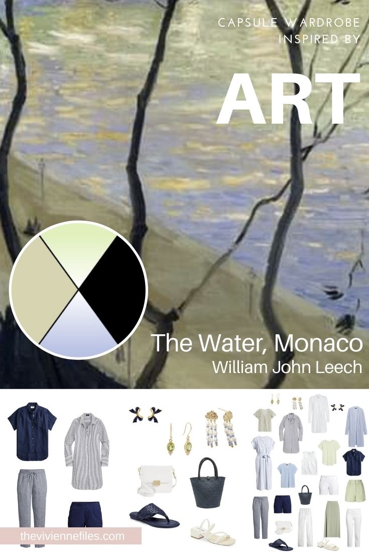 REVISING A WARDROBE PLAN START WITH ART – THE WATER, MONACO BY WILLIAM JOHN LEECH