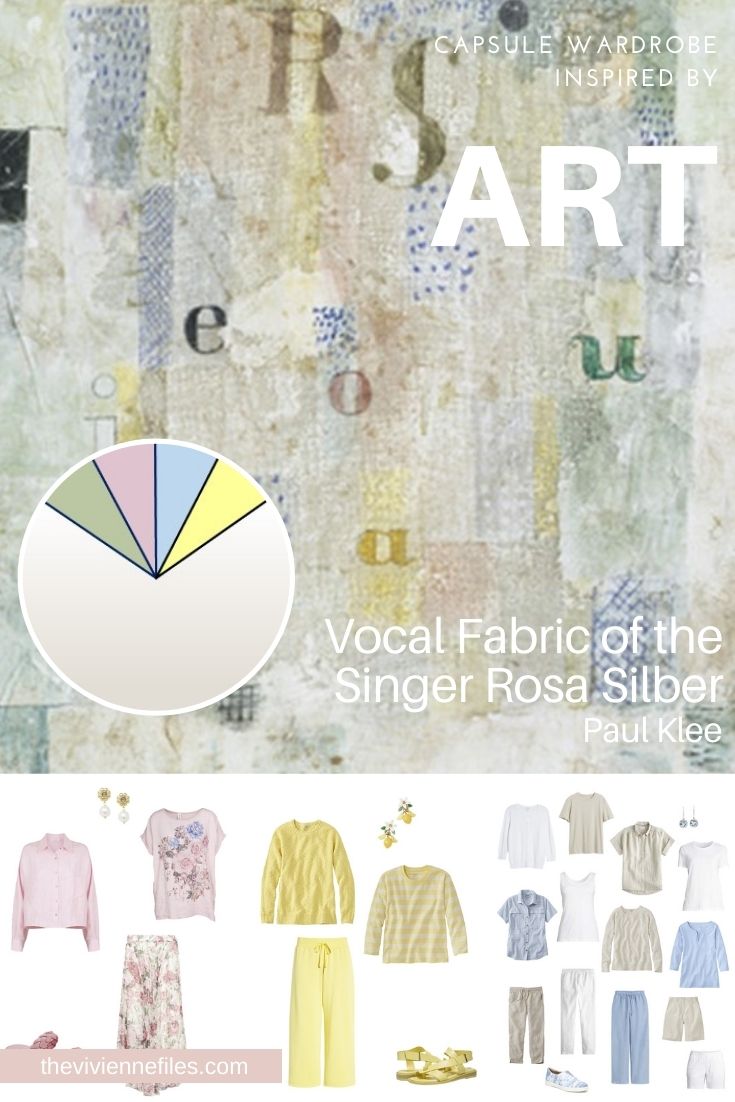 Start with Art Vocal Fabric of the Singer Rosa Silber by Paul Klee, and French 5-Piece Wardrobes
