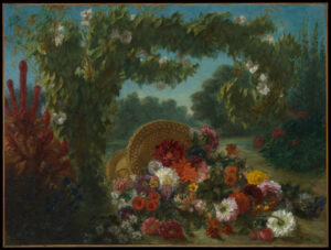 Eugène Delacroix - Basket of Flowers