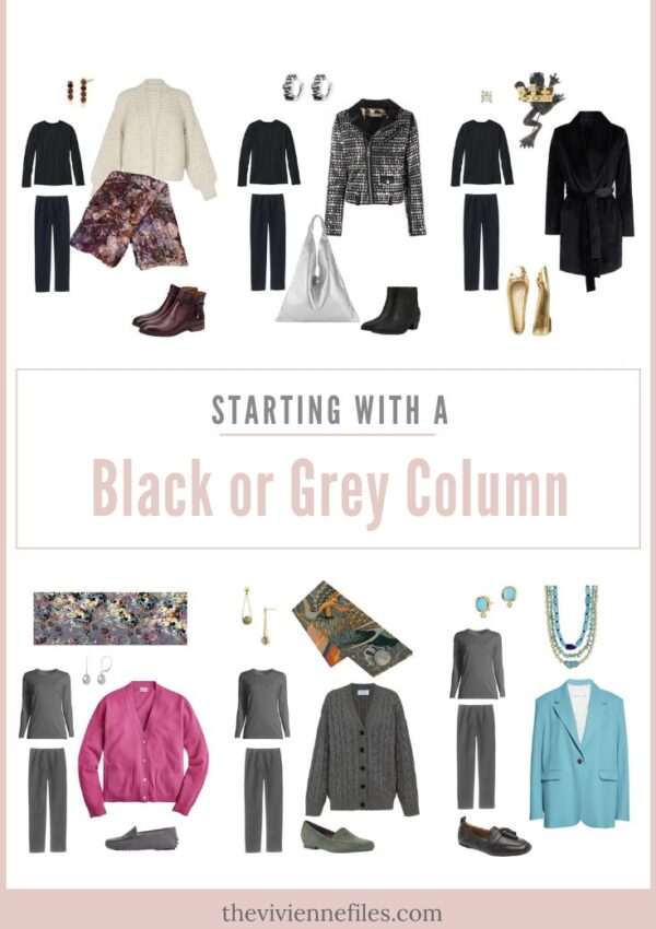 STARTING WITH A BLACK COLUMN (OR A GREY COLUMN!)