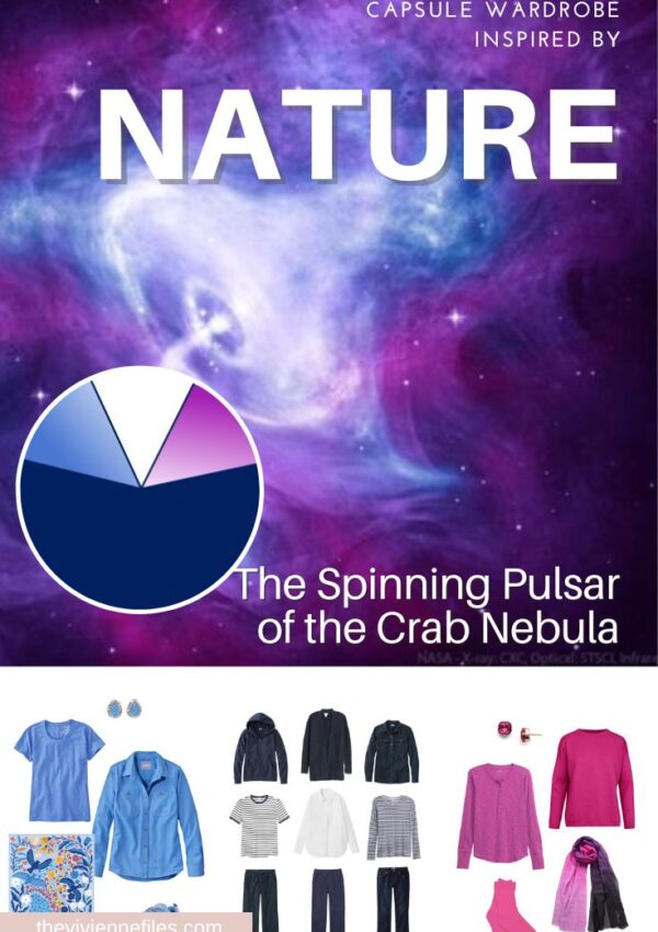 Capsule Wardobe inspired by The Spinning Pulsar of the Crab Nebula