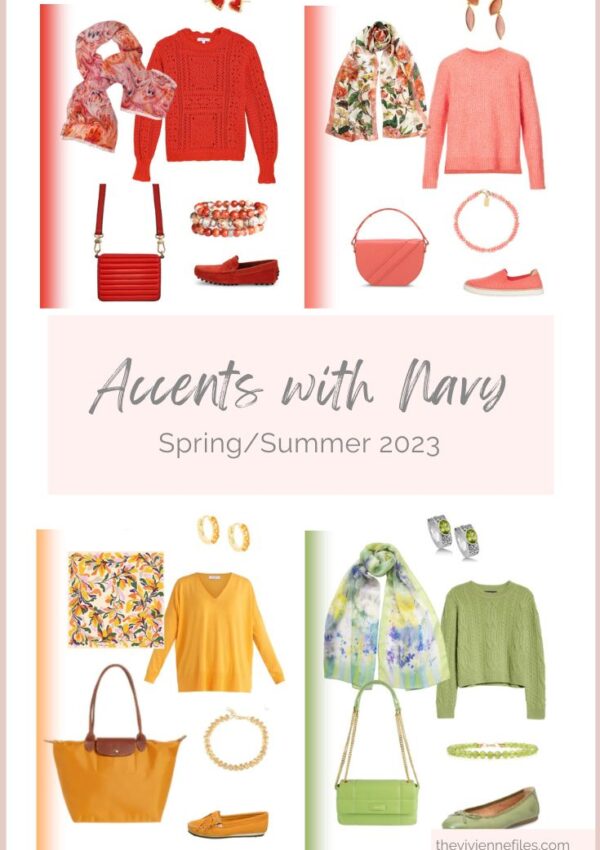 Five Accent Colors with Navy