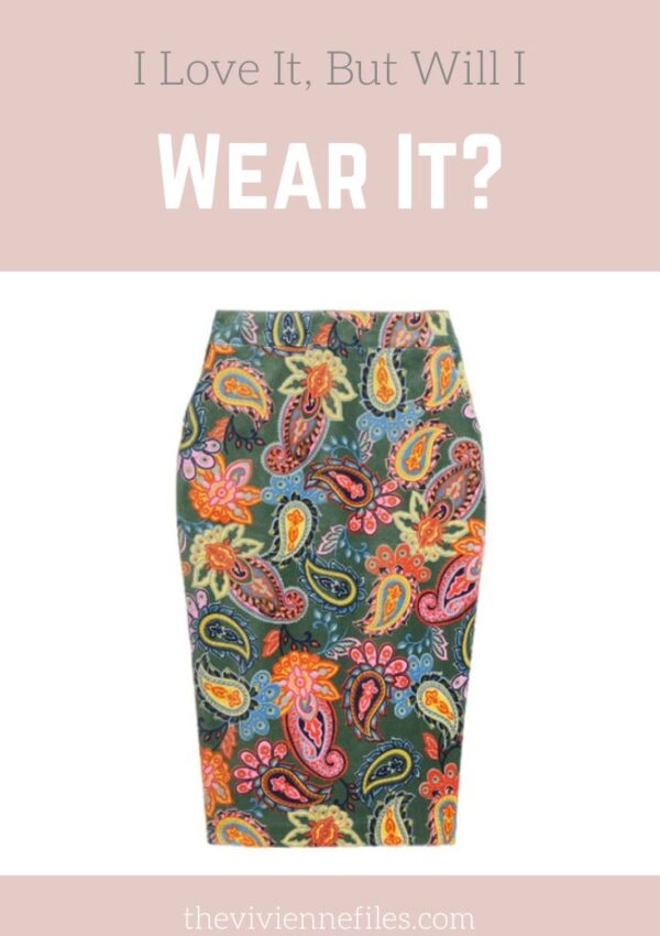 I Love It, But Will I Wear It? Boden Paisley Velvet Skirt