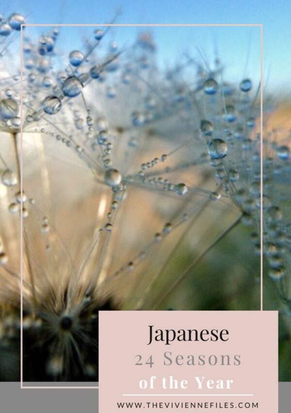 Japanese 24 Seasons of the Year – Hakuro White Dew