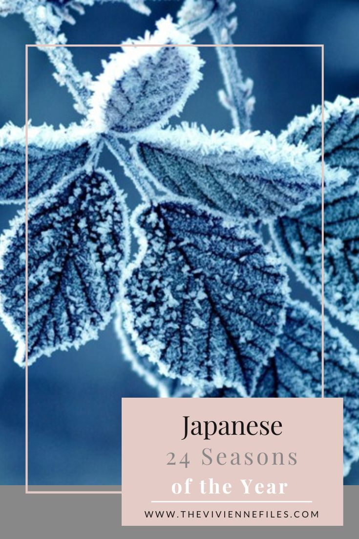 Japanese 24 Seasons of the Year – Sōkō Frost descent