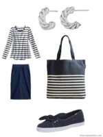 Adding Accessories to a 20-piece Navy and White Spring Wardrobe - The ...