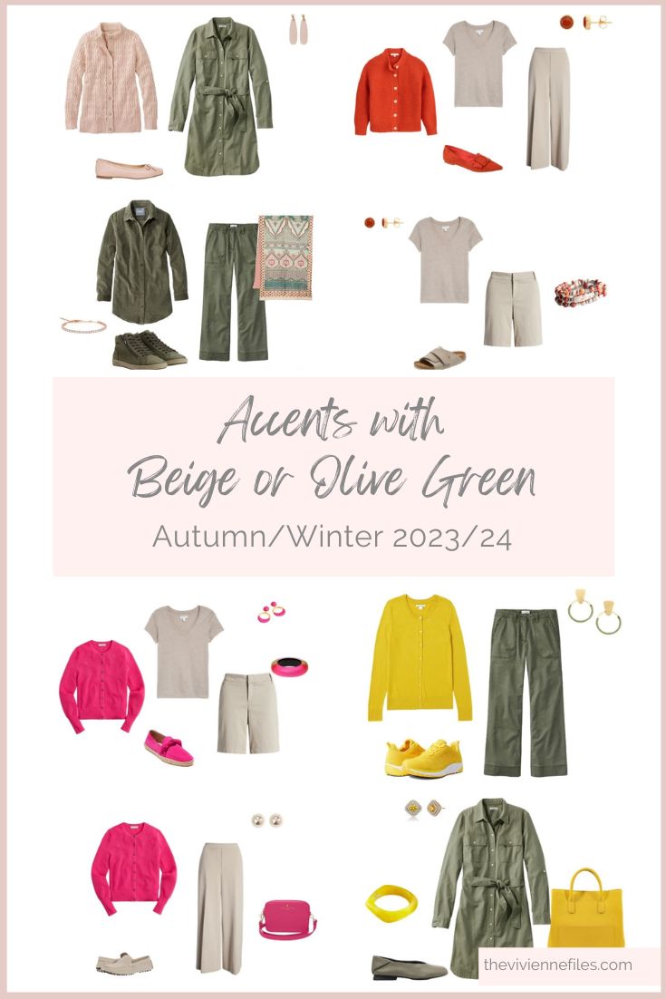 Accent Colors to Wear With BeigeTaupe or Olive Green – Pantone New York AutumnWinter 2023