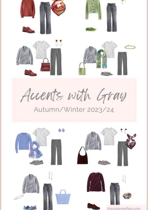 Accent Colors to Wear With Gray - Pantone New York AutumnWinter 2023
