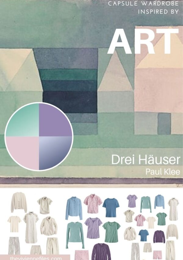Build a Warm Weather Capsule Wardrobe by Starting with Art Drei Häuser By Paul Klee