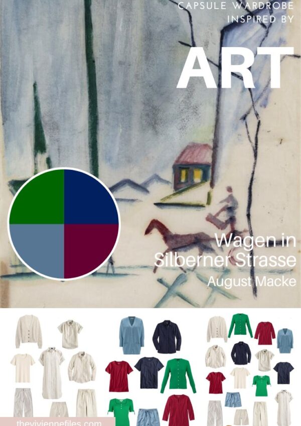 Build a Warm Weather Capsule Wardrobe by Starting with Art Wagen in Silberner Strasse by August Macke