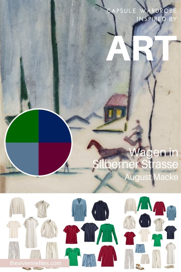 Build a Warm Weather Capsule Wardrobe by Starting with Art Wagen in Silberner Strasse by August Macke