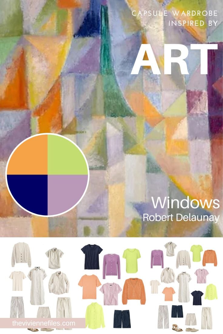 Build a Warm Weather Capsule Wardrobe by Starting with Art Windows by Robert Delaunay