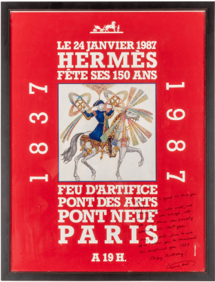 Hermes 150th Anniversary Poster, given to employees from management