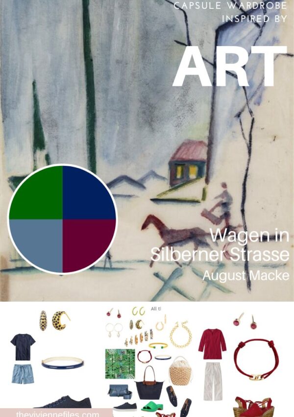 Build a Warm Weather Capsule Wardrobe by Starting with Art Accessories Wagen in Silberner Strasse by August Macke