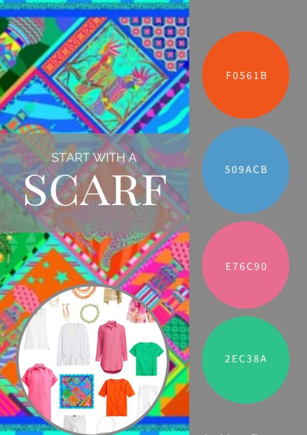 Start with a Scarf Safari Square silk scarf by Beatrice von Tresckow