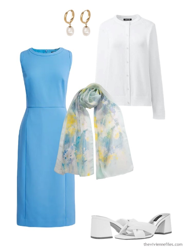 How to Wear a Blue Dress - 10 Ideas - The Vivienne Files