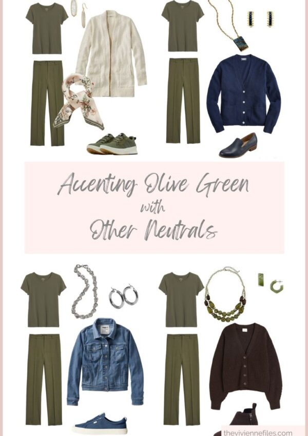 Accenting Olive Green with Other Neutrals