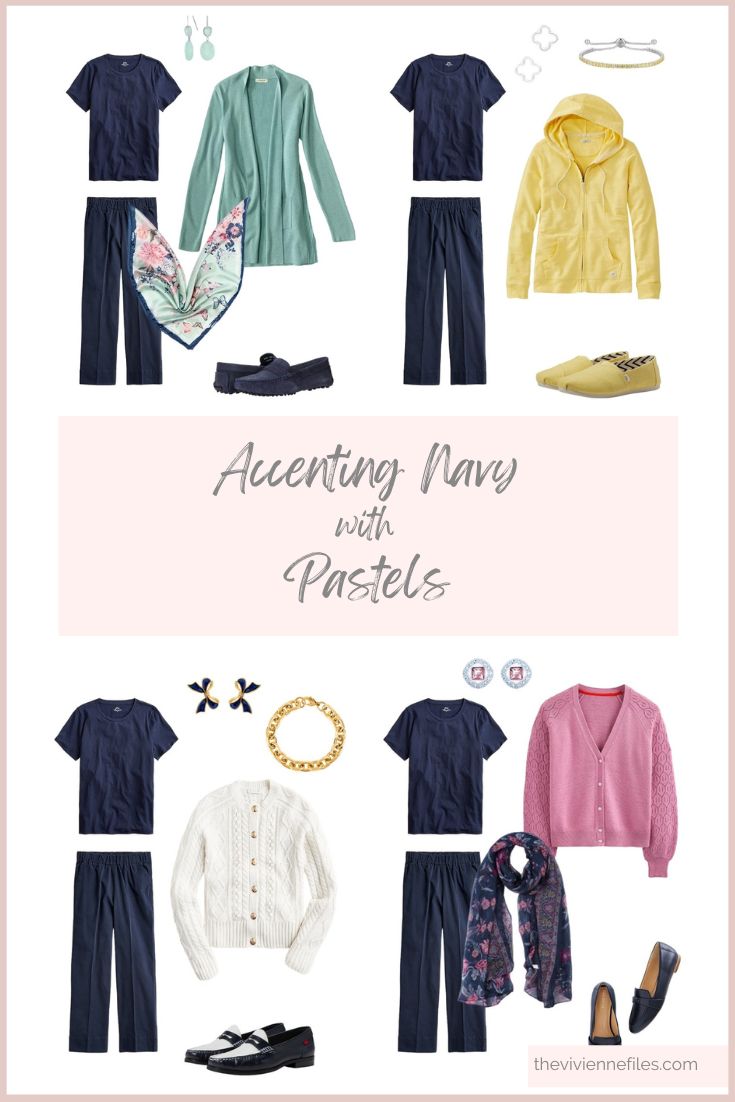 Accenting Navy with Pastels