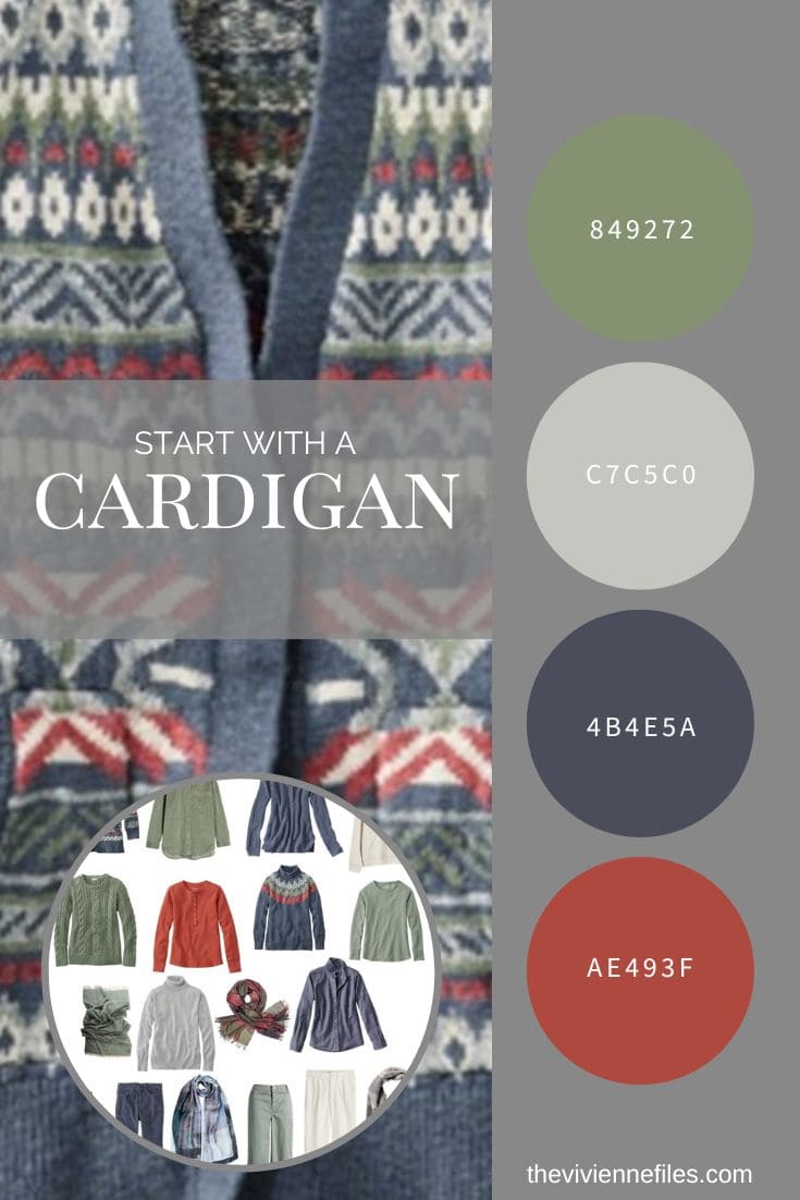 A Cool Weather Capsule Wardrobe - Start with a Fair Isle Cardigan