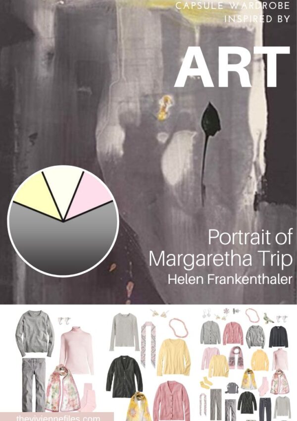 CHOOSE A TRAVEL CAPSULE WARDROBE BY STARTING WITH ART PORTRAIT OF MARGARETHA TRIP BY HELEN FRANKENTHALER