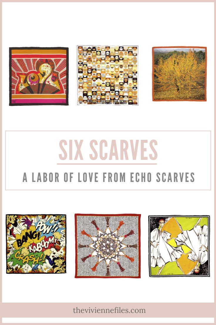 Six Scarves! A Labor of Love from Echo Scarves