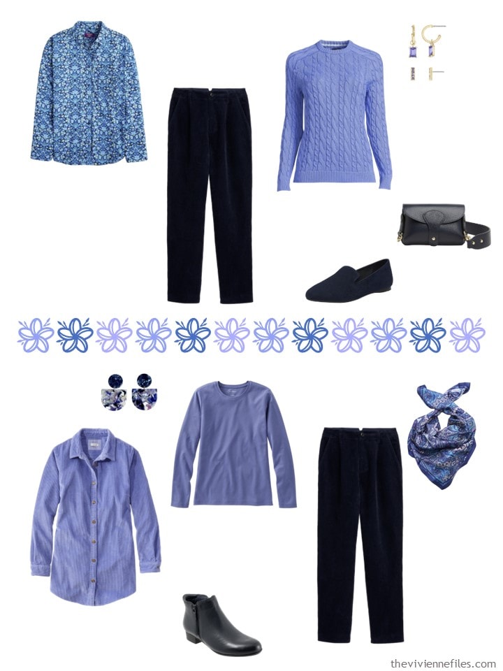 A Travel Capsule in Navy and Blues: Start with Art - The Blue Garden by ...
