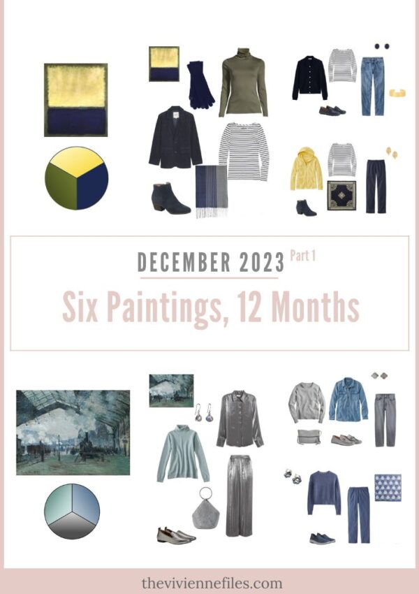 2 Capsule Wardrobes December Six Paintings – Twelve Months