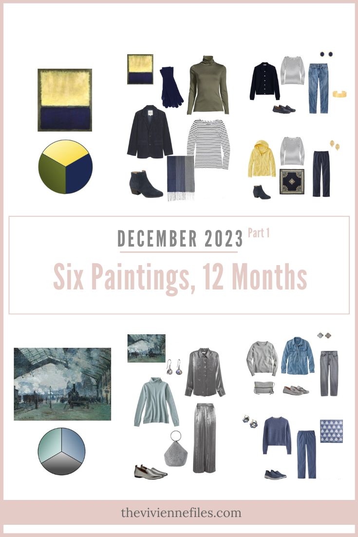 2 Capsule Wardrobes December Six Paintings – Twelve Months