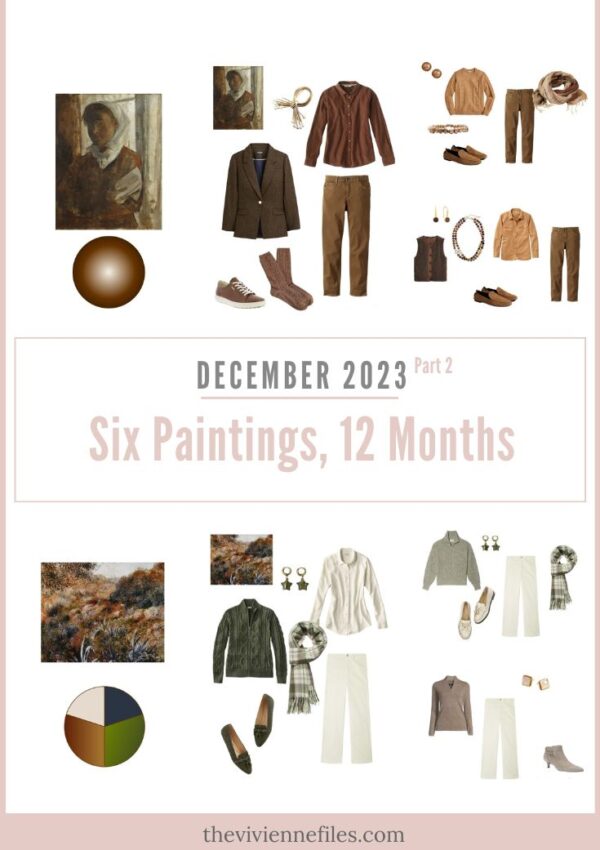 2 More Capsule Wardrobes December Six Paintings – Twelve Months