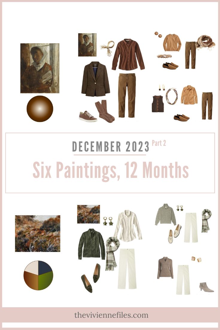 2 More Capsule Wardrobes December Six Paintings – Twelve Months