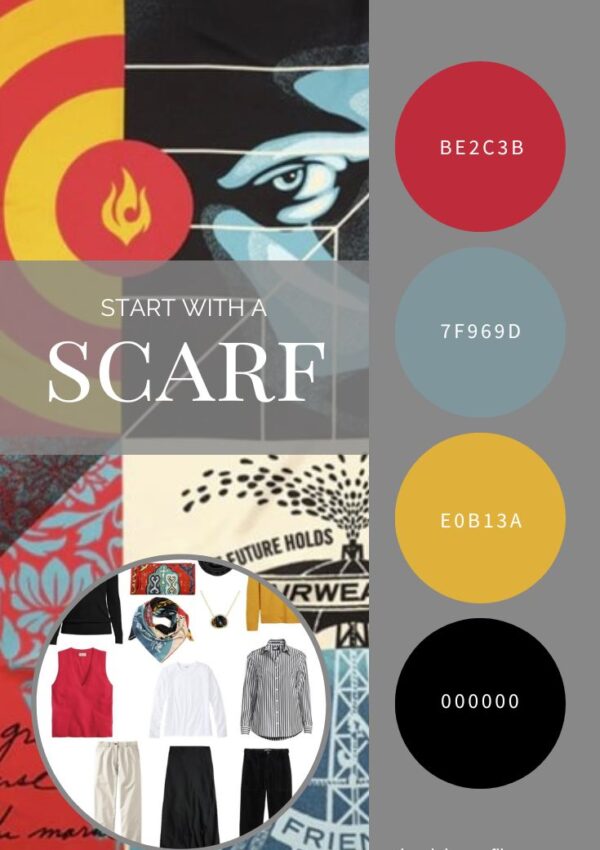 Need an Accent Inspiration Start With a Scarf - Shepard Fairey by Echo